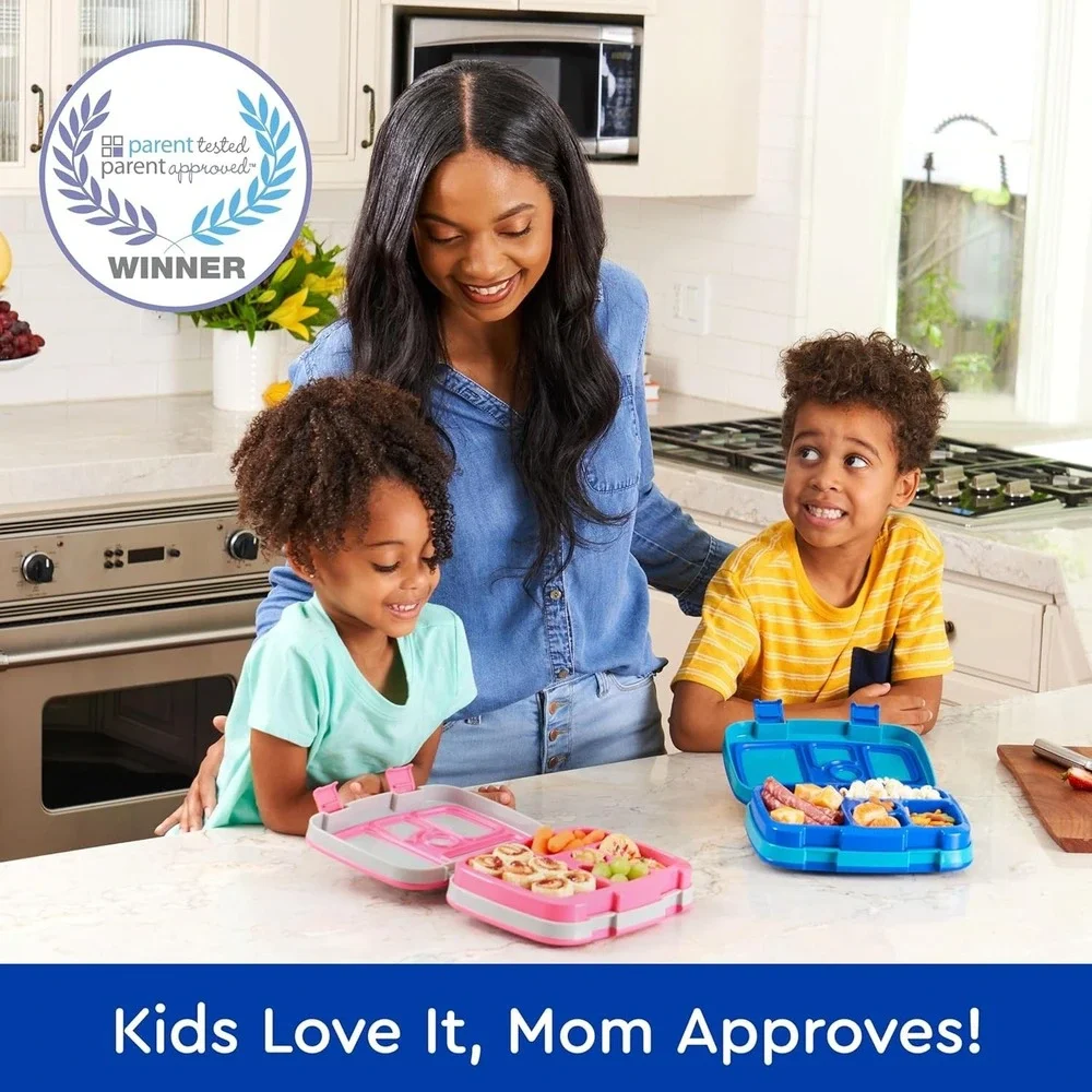 Bentgo Kids Leak-Proof, Bento-Style Shark Lunch Box, PFAS & Bpa-Free